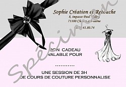 Cours de couture, chalon sur Saône, bon cadeau