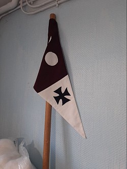 Fanion et porte drapeau