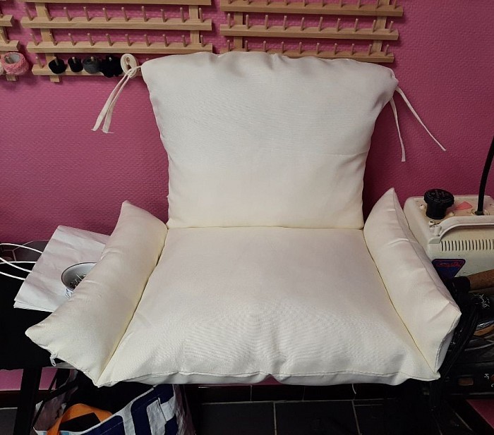 Confection housse de fauteuil