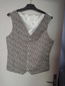 Création gilet de mariage homme