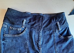 Agrandissement hauteur de ceinture de pantalon jean